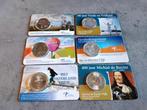 6 coincards met 5 euro muntstukken, Ophalen of Verzenden, Overige landen, 5 euro, Zilver