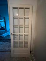 Deur binnendeur met ruitjes glas retro ouderwetse stijl, Ophalen, Binnendeur, 200 tot 215 cm, Glas