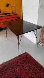 Vintage Rudolf Wolf zwarte tafel voor Elsrijk: 120 bij 80, 50 tot 100 cm, 100 tot 150 cm, Gebruikt, Rechthoekig