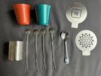 Nespresso Set: Strooier, Sjablonen, Koffiekopjes en lepels, Ophalen of Verzenden, Gebruikt