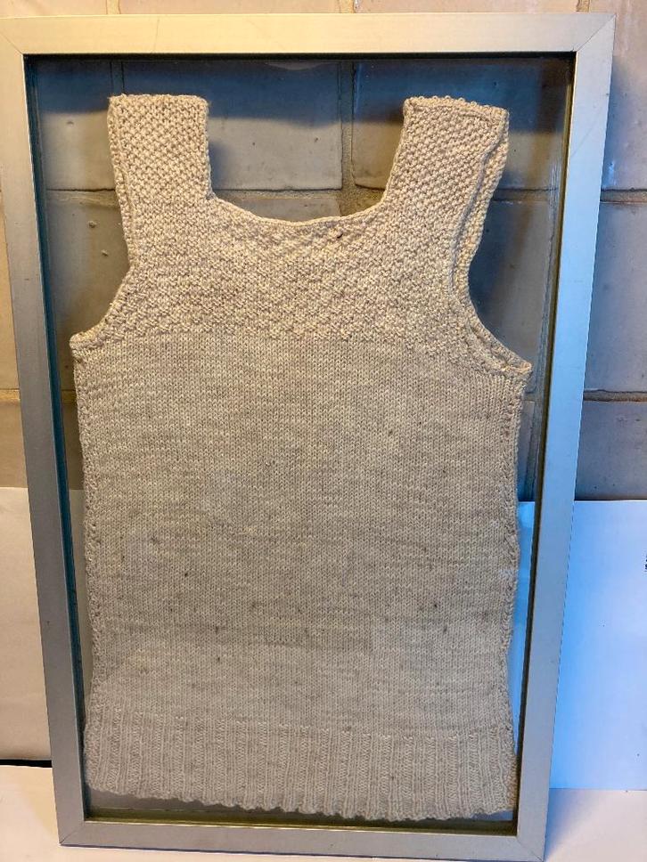 Oude Borstrok gebreide ondergoed van wol Hemdrok Kamizool, Antiek en Kunst, Antiek | Kleden en Textiel, Verzenden