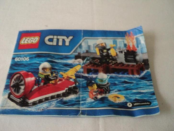 LEGO CITY 60106 BRANDWEER STARTERSET, Kinderen en Baby's, Speelgoed | Duplo en Lego, Gebruikt, Lego, Complete set, Ophalen of Verzenden