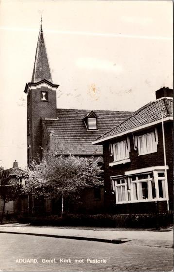 Aduard - Geref. Kerk met Pastorie (1977) beschikbaar voor biedingen