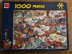 Jan van Haasteren puzzel - de drukkerij - 1000 stukjes, Hobby en Vrije tijd, Ophalen, 500 t/m 1500 stukjes, Zo goed als nieuw