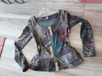 Save the Queen vest blouse jasje Italiaanse XL NL 42 44, Verzenden, Zo goed als nieuw, Maat 42/44 (L), Grijs