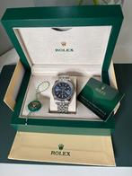 Rolex Datejust 41 Blauw, Sieraden, Tassen en Uiterlijk, Horloges | Heren, Ophalen of Verzenden, Nieuw, Staal, Rolex