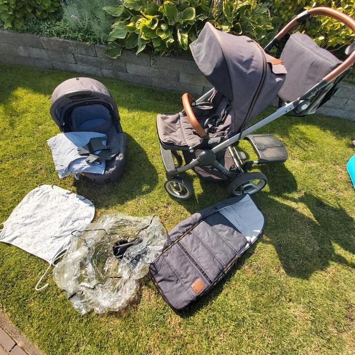 mutsy evo, Kinderen en Baby's, Kinderwagens en Combinaties, Gebruikt, Combiwagen, Mutsy, Met reiswieg, Verstelbare duwstang, Ophalen