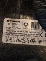 B'Twin ST 100 Fietshelm - Zwart, Fietsen en Brommers, Ophalen, Zo goed als nieuw, Overige maten, Heer of Dame