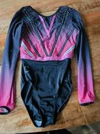 Turnpakje zwart, roze met pinjetjes maat 152/158, Zwart, Ophalen of Verzenden, Zo goed als nieuw, Turnpak(je)