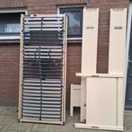 Bed + elektrisch verstelbare lattenbodem, Ophalen, Gebruikt, 90 cm, Eenpersoons