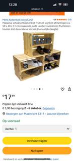 Houten schoenenboekenkist fruitkist, Ophalen, Met plank(en), Minder dan 50 cm, Zo goed als nieuw