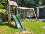 Speelhuis met glijbaan en 2 schommels, Kinderen en Baby's, Speelgoed | Buiten | Speeltoestellen, Ophalen, Gebruikt, Glijbaan