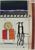 Nils Haglund(1939) Kleur Lithografie "De Ontmoeting" Ges Gen, Antiek en Kunst, Kunst | Litho's en Zeefdrukken, Ophalen of Verzenden