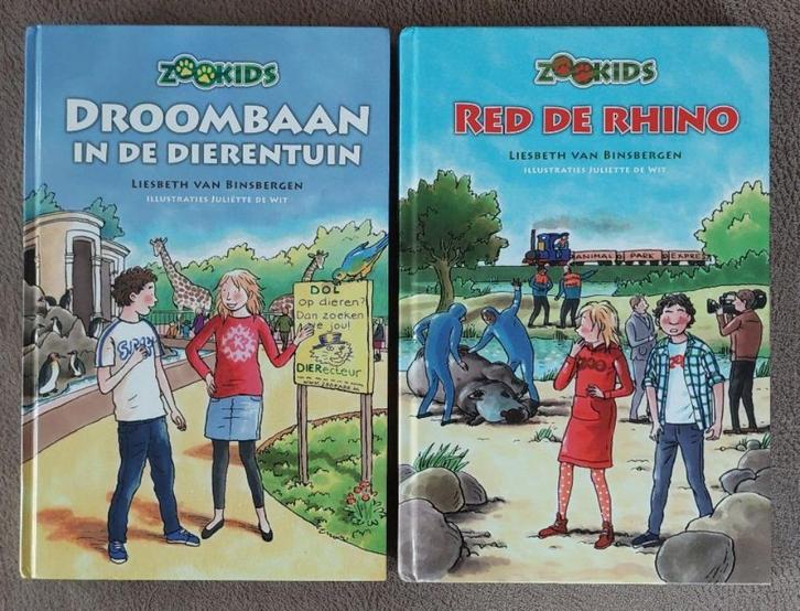 Liesbeth van Binsbergen: ZOOKIDS  deel 1 en deel10, Boeken, Kinderboeken | Jeugd | 10 tot 12 jaar, Zo goed als nieuw, Ophalen of Verzenden