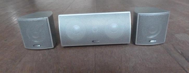 CANTON Aluminium Center/Surround Luidsprekerset in TOP STAAT, Audio, Tv en Foto, Luidsprekers, Zo goed als nieuw, Surroundset zonder subwoofer