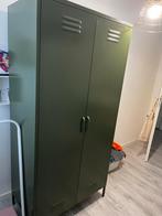 Stoere Groene Legerkast, Huis en Inrichting, Kasten | Kledingkasten, Gebruikt, Metaal, 150 tot 200 cm, 50 tot 100 cm