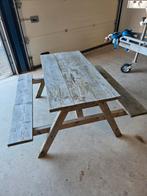 Leuke kinderpicknicktafel, Tuin en Terras, Picknicktafels, Gebruikt, Rechthoekig, Hout, Ophalen