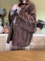 Vintage leather fringe jacket L franjes leren jas bomberjack, -, Maat 42/44 (L), Ophalen of Verzenden, Zo goed als nieuw