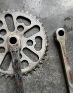 Oldtimer crankset Gazelle Impala, Fietsen en Brommers, Crankstel of Pedalen, Gebruikt, Oldtimer, Ophalen of Verzenden