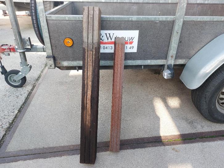Hardhouten piketpaaltjes, Tuin en Terras, Palen, Balken en Planken, Nieuw, Palen, Minder dan 180 cm, Ophalen