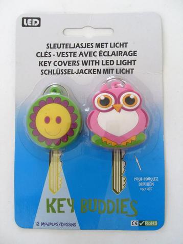 Keuy Buddies met lampje  / Sleutelhoesjes met licht - NIEUW 