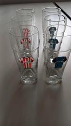 PSV 6 bavaria bierglazen 0.25, Verzamelen, Biermerken, Bavaria, Glas of Glazen, Ophalen of Verzenden, Zo goed als nieuw