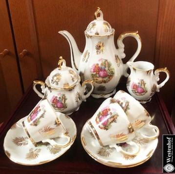 Gemerkt mokka servies compleet vintage  beschikbaar voor biedingen