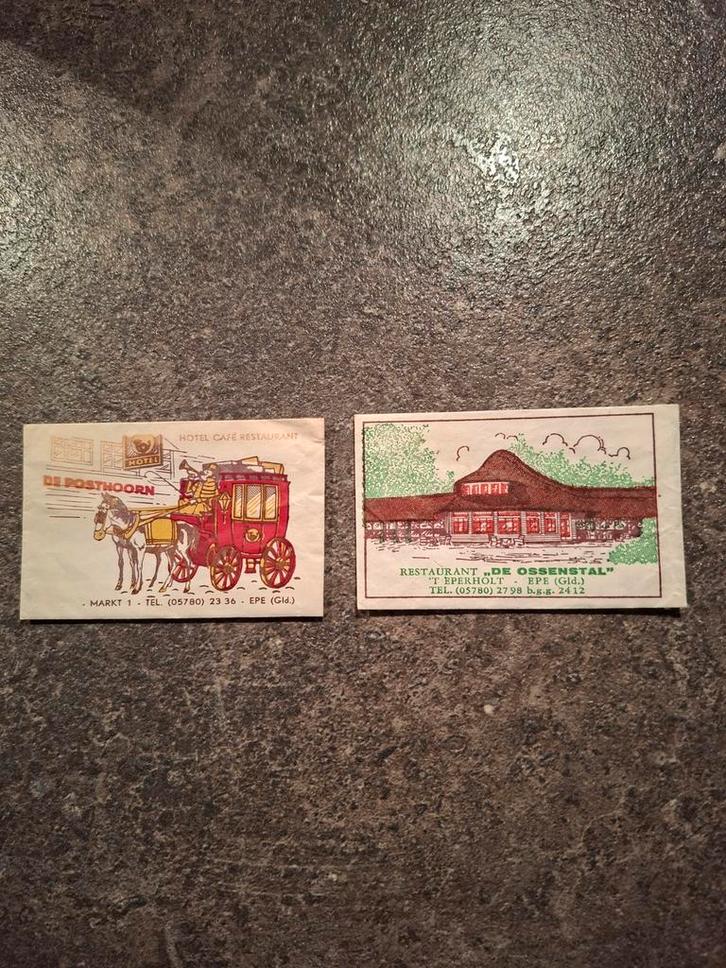 Suikerzakjes Epe - De Ossenstal, Hertenkamp, Posthoorn, Postzegels en Munten, Postzegels | Europa | Zwitserland, Gestempeld, Ophalen of Verzenden