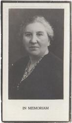 Angela W. Dröge 1877 Hannover + 1942 Enschede, 64 jaar, Verzenden, Bidprentje