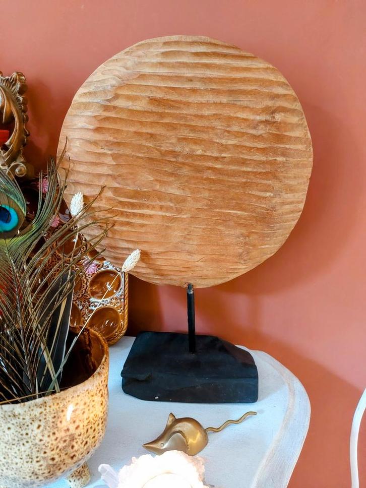 Decoratief Houten Ornament, Huis en Inrichting, Woonaccessoires | Overige, Zo goed als nieuw, Ophalen of Verzenden
