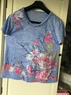 Leuk lila blauwig shirt met bloemen vlinders en glitters, Kleding | Dames, T-shirts, Ophalen of Verzenden, Zo goed als nieuw, Paars