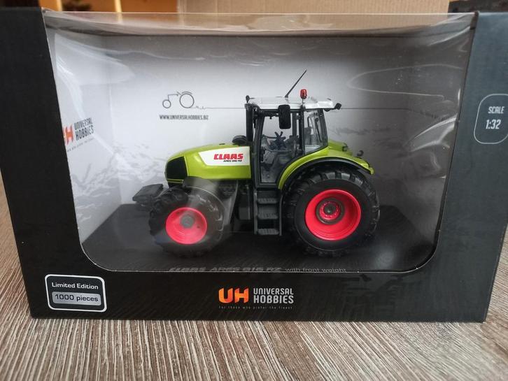 Claas Ares 816 RZ met Frontblok Limited Edition UH, Hobby en Vrije tijd, Modelauto's | 1:32, Nieuw, Tractor of Landbouw, Universal Hobbies