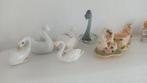 Zwanen beeldjes, bloempot, kandelaar, hangers., Ophalen of Verzenden, Zo goed als nieuw, Vogel, Beeldje of Figuurtje