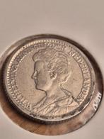 Zilveren 25 cent 1916 Wilhelmina - Mooie kwaliteit, Verzenden, Zilver, 25 cent, Koningin Wilhelmina