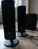 Subwoofer, twee boxen en regelaar te koop, Overige merken, Gebruikt, Subwoofer, Ophalen of Verzenden