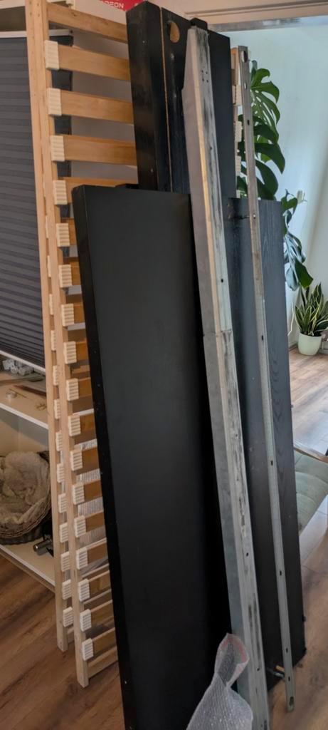 Ikea Malm bedframe zwart 140x200 - Gebruikt, compleet, Huis en Inrichting, Slaapkamer | Bedden, Gebruikt, Tweepersoons, 140 cm