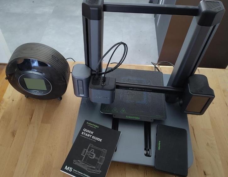 AnkerMake M5 3D printer met Sunlu filamentdroger, Computers en Software, 3D Printers, Gebruikt, Ophalen