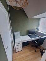 Bureau en lade kastje Micke wit, Huis en Inrichting, Bureaus, Ophalen, Zo goed als nieuw