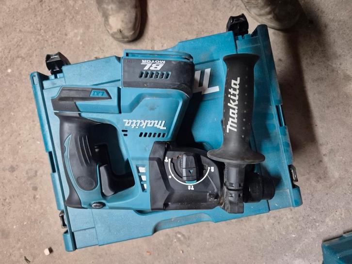 Makita DHR242ZJW Boorhamer - Accu SDS-plus, Doe-het-zelf en Verbouw, Gereedschap | Boormachines, Gebruikt, Boor- en/of Breekhamer