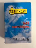 Cartridge Brother LC 1240BK, Zwart (huismerk 123inkt), Ophalen of Verzenden, Nieuw