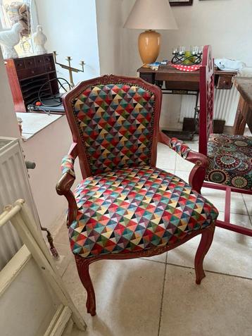 Franse Stoel/ Fauteuil- Nieuw Bekleed beschikbaar voor biedingen