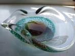 mooie schaal uit dik kristal glas 19/14/7 cm, Antiek en Kunst, Antiek | Glas en Kristal, Ophalen of Verzenden