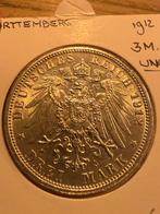 Duitsland Drei mark 1912 unc, Verzenden, Duitsland, Losse munt, Zilver