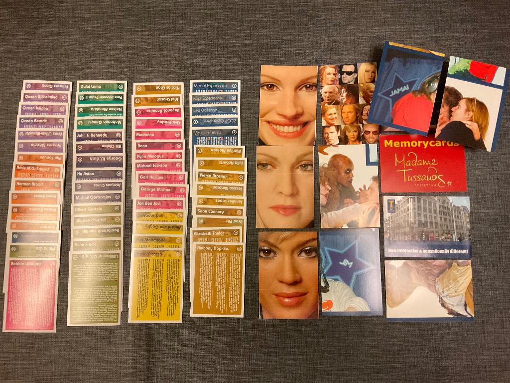 Madame Tussauds Amsterdam Memorycards, Ophalen, Zo goed als nieuw, Meerdere plaatjes