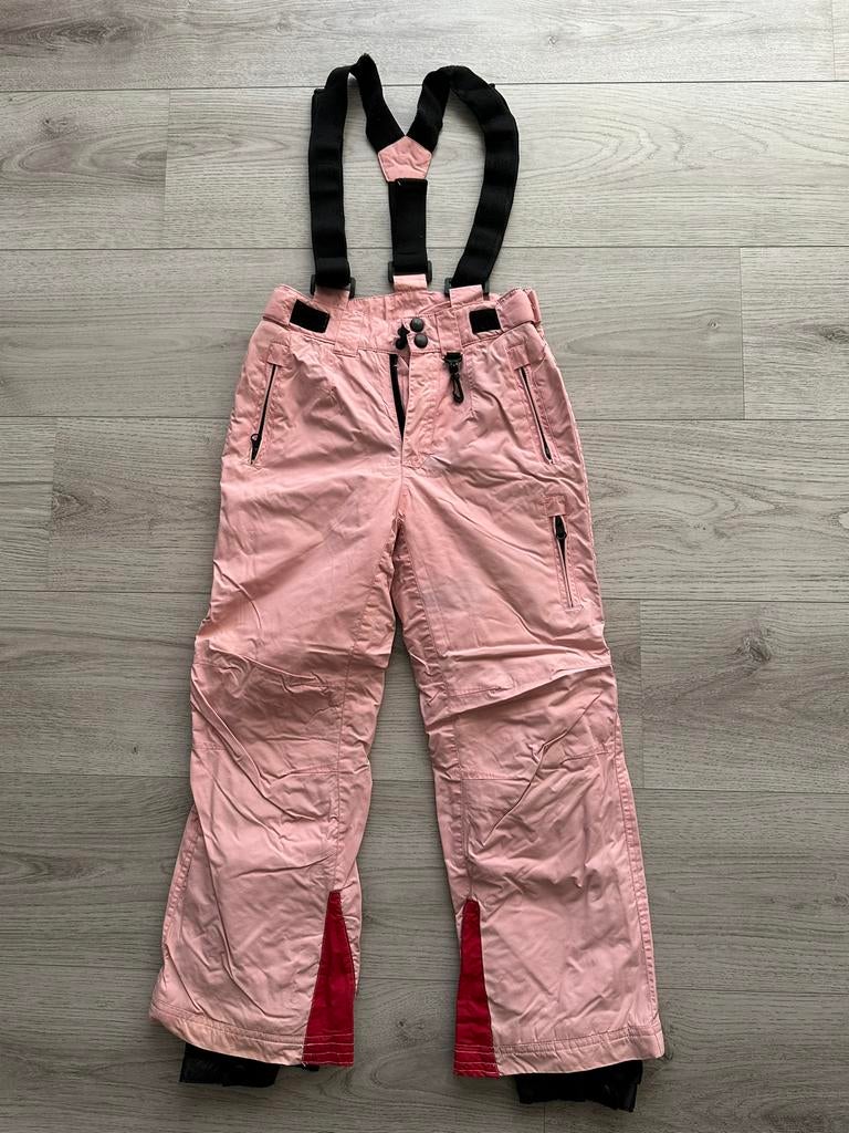 Mountain Peak skibroek maat 128 - roze - met bretels, Ophalen of Verzenden, Zo goed als nieuw, Meisje, Broek