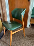 Vintage jaren 70 Houten Hoekbank met Café Tafel, Ophalen, Gebruikt, Bruin, Hout