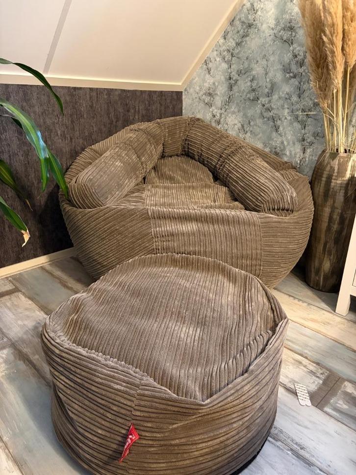 Lounge Pug Mammoth zitzak (zeer groot!), Huis en Inrichting, Zitzakken, Gebruikt, Zitzak, Grijs, Ophalen