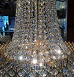 De Kristal kroonluchter 100 cm goud of zilver, Huis en Inrichting, Lampen | Kroonluchters, Nieuw, Ophalen