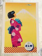 KLM Japan Luchtvaart affiche Reis Poster, Verzamelen, Luchtvaart en Vliegtuigspotten, Ophalen of Verzenden, Nieuw, Schaalmodel