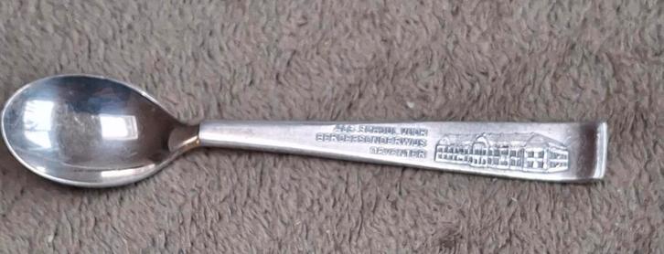 Verzilverd lepeltje ASVB Deventer ambachtsschool, Antiek en Kunst, Antiek | Bestek, Ophalen of Verzenden